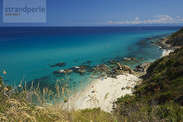 Außenaufnahme Landschaftlich schön landschaftlich reizvoll Europa Tag Strand Küste niemand Meer Natur Kalabrien Italien Mittelmeer