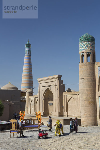 Skyline Skylines Reise Großstadt Architektur Geschichte bunt Tourismus Geographie UNESCO-Welterbe Asien Zentralasien Usbekistan