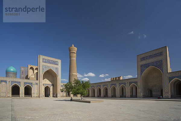Reise Großstadt Architektur Geschichte bunt Religion Tourismus UNESCO-Welterbe Asien Buchara Zentralasien Islam Minarett Moschee Seidenstraße Usbekistan