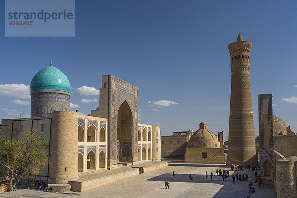 Reise Großstadt Architektur Geschichte bunt Religion Tourismus UNESCO-Welterbe Asien Buchara Zentralasien Islam Minarett Seidenstraße Usbekistan