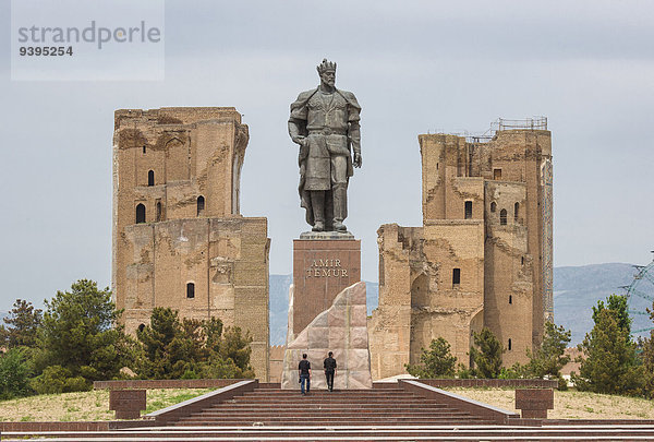 Reise Großstadt Architektur Geschichte Ruine Monument Statue Tourismus UNESCO-Welterbe Asien Zentralasien Seidenstraße Usbekistan