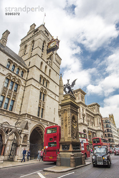Großbritannien London Hauptstadt Straße Reise Großstadt Architektur Turm Uhr schnell reagieren Gericht Drache England Tourismus