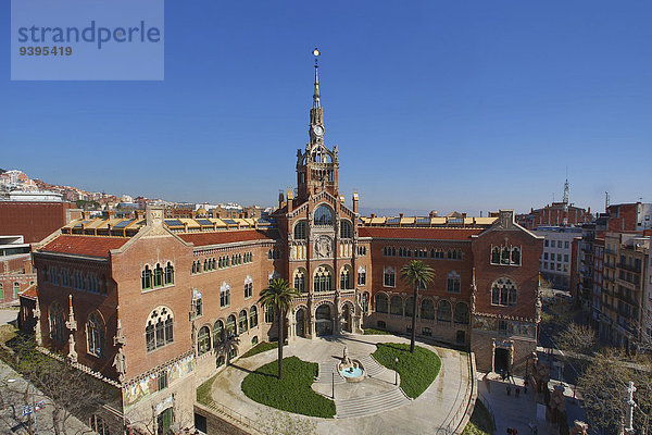 Europa Eingang Krankenhaus Reise Großstadt Architektur Wahrzeichen Kunst UNESCO-Welterbe Barcelona Katalonien Spanien Tourismus