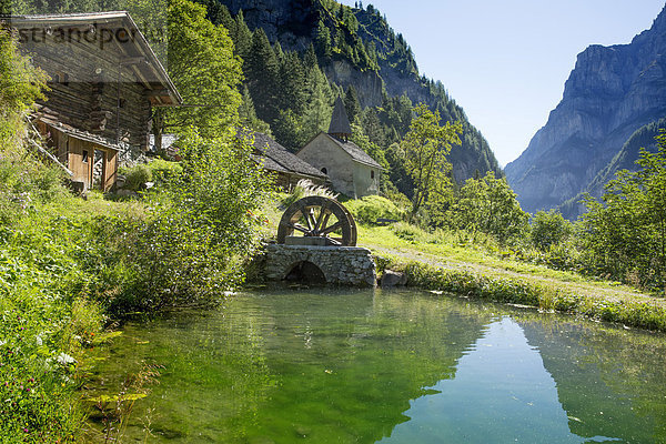 Wasserrad Wasser Europa Dorf Schweiz