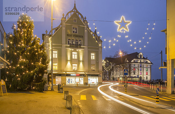 Europa Stadt Großstadt Weihnachten Advent Rorschach Schweiz