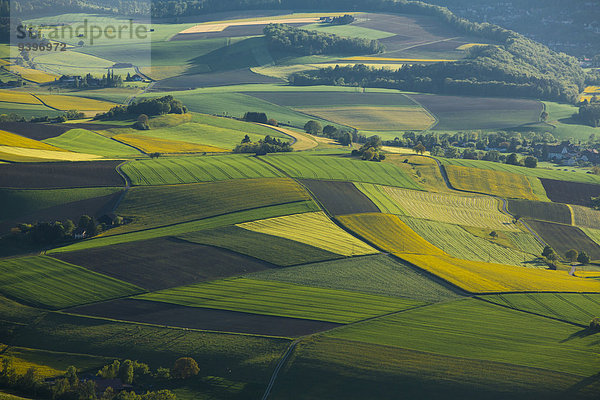 Landschaftlich schön landschaftlich reizvoll Europa Landschaft Landwirtschaft Feld Wiese Schaffhausen Schweiz