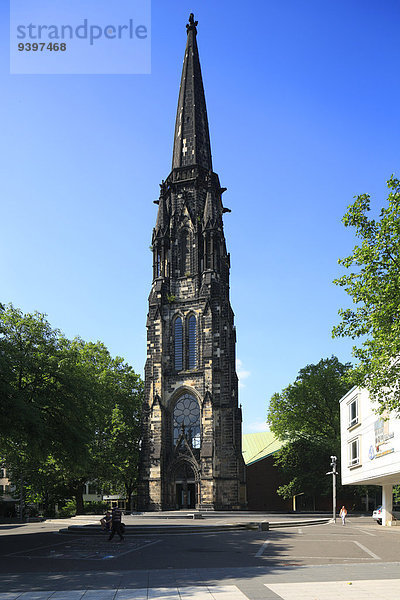 Denkmal Glockenturm Europa Kirche Krieg Belfried Bochum Deutschland Nordrhein-Westfalen Ruhrgebiet Westfalen