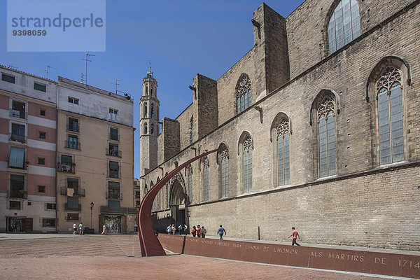 Glockenturm Europa Reise Großstadt Architektur Geschichte Monument Kirche Krieg Tourismus Barcelona Belfried Katalonien Innenstadt Unabhängigkeit Spanien
