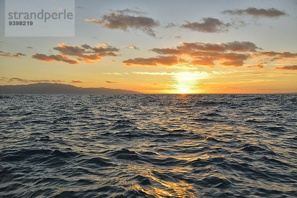 Wasser Sonnenaufgang Meer Nordamerika Mexiko Baja California sea of cortez