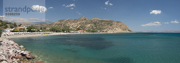 Panorama Europa Strand Küste Meer Insel Griechenland Kreta griechisch