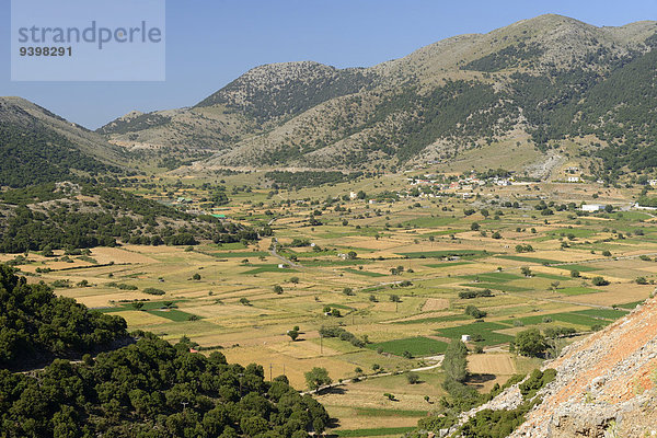 Europa Landschaft Insel Griechenland Hochebene Kreta griechisch