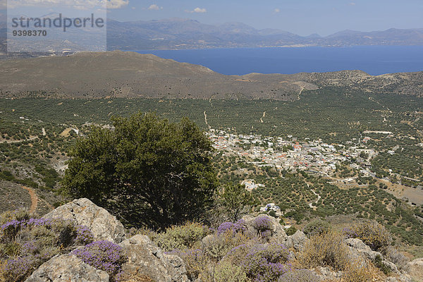 Europa Landschaft Insel Griechenland Kreta griechisch