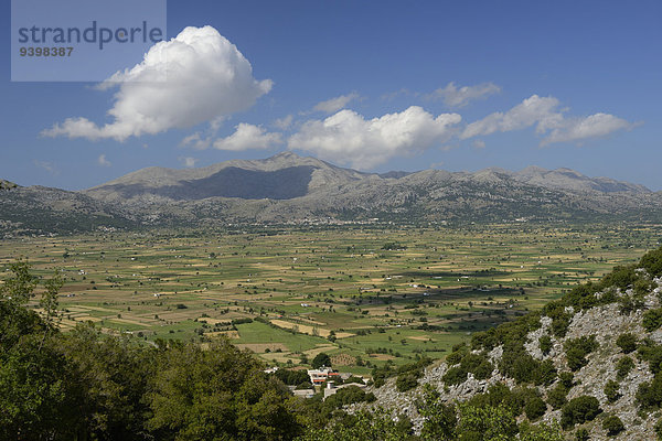 Europa Landschaft Tal Insel Griechenland Hochebene Landwirtschaft Kreta griechisch