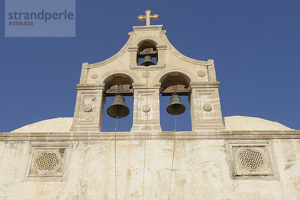 Glockenturm Europa Küste Insel Griechenland Kreta griechisch Kloster Preveli