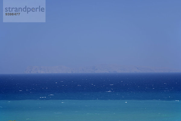 Europa Himmel Meer Insel blau Griechenland Kreta griechisch