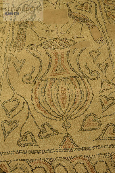 Europa Boden Fußboden Fußböden Kirche Insel Griechenland Kreta griechisch Mosaik