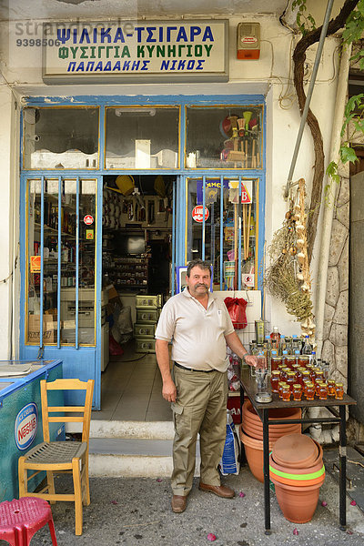Mann Restaurant Insel Griechenland griechisch