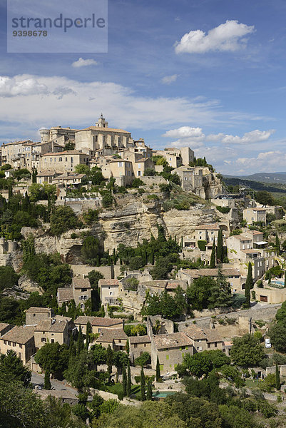 Frankreich Europa Dorf Provence - Alpes-Cote d Azur Gordes Vaucluse
