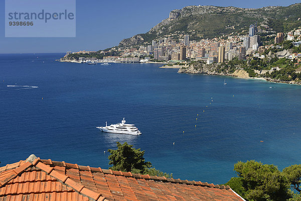 Frankreich Europa französisch Küste Großstadt Boot Monaco Monte Carlo