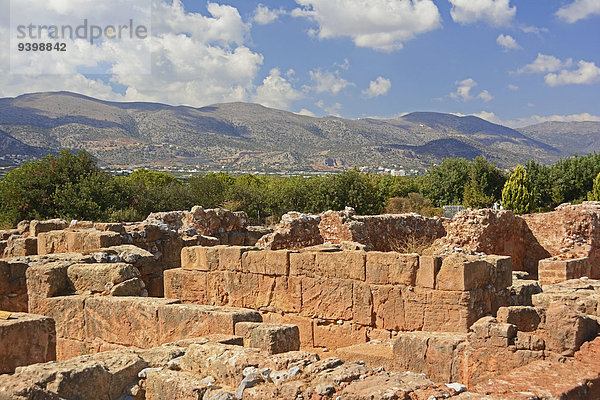 Minoische archäologische Stätte Malia  Kreta  Griechenland
