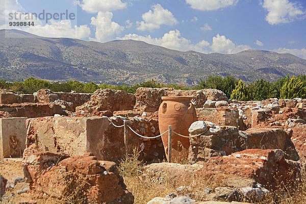 Minoische archäologische Stätte Malia  Kreta  Griechenland