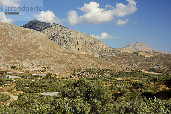 Gebirgslandschaft im Süden  Kreta  Griechenland