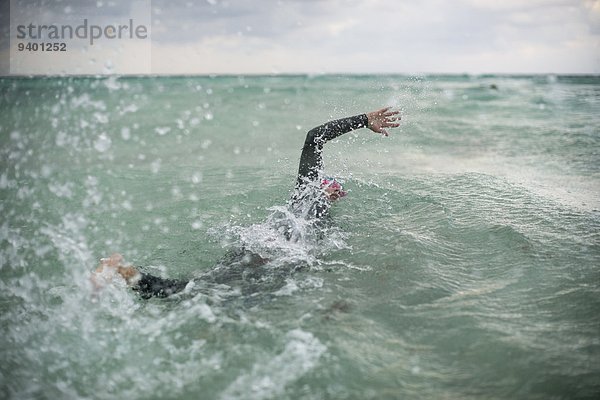 Ozean Mexiko Schwimmer Tulum