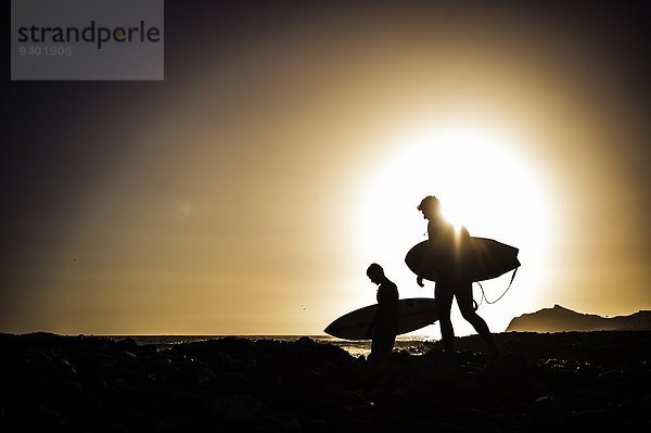 Kitesurfer Sonnenuntergang 2 1 Brandung