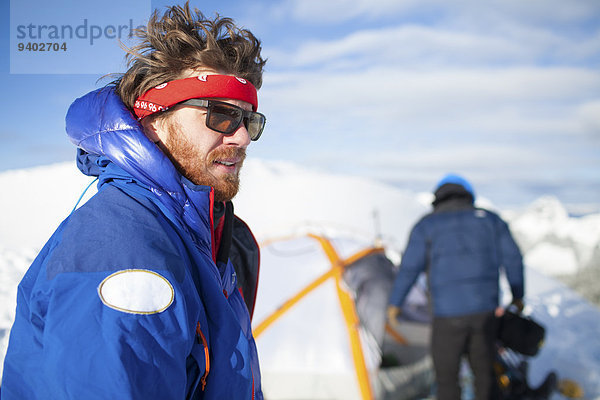 Portrait Winter camping