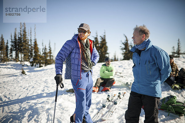 Reise Ski unbewohnte entlegene Gegend