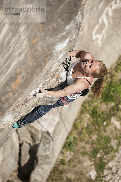Geschichte Klettern Richtung Mädchen Granit Italienisch