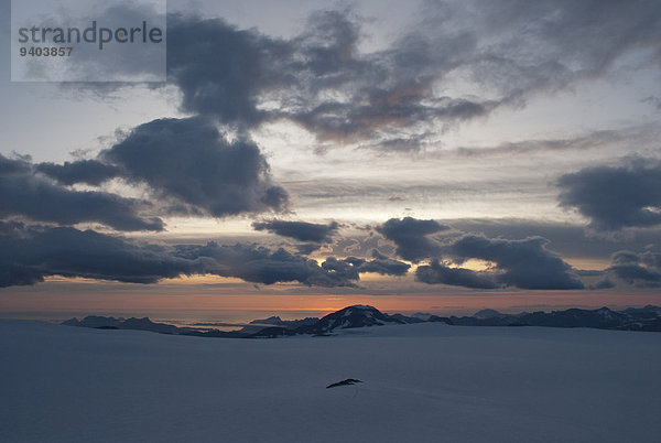 Außenaufnahme Textfreiraum Wolke Sonnenuntergang Landschaft niemand Querformat Norwegen Stimmung Abenddämmerung Fjord freie Natur Schnee