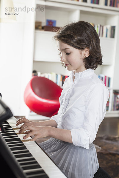 Girl playing piano