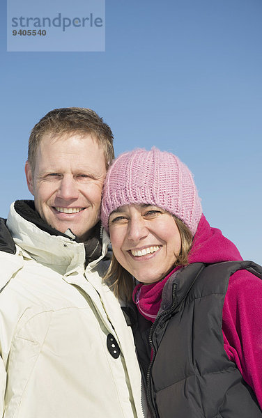 Portrait Winter lächeln