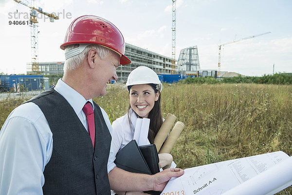 bauen Organisation organisieren Diskussion Architekt Kunde