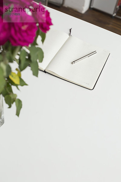 Notizblock Rose Tisch Notebook