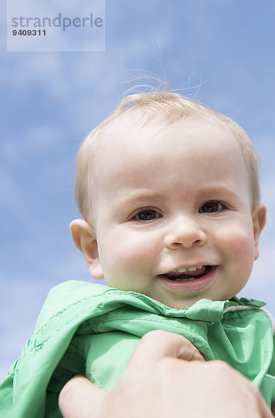 Portrait Tag lächeln Junge - Person klein Sonnenlicht Baby