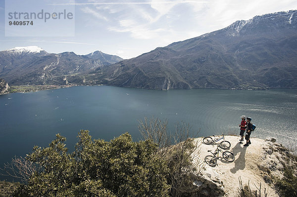 Berg Mann See Fahrrad Rad