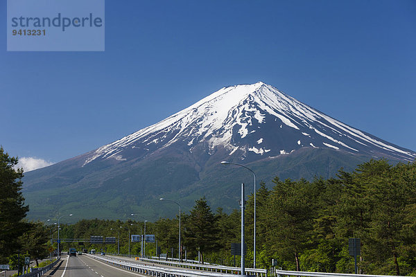 Ansicht Berg Fuji Japan Yamanashi Präfektur