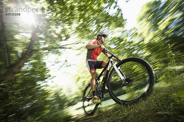 Berg Mann radfahren Isar