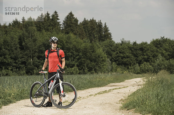 Berg Mann radfahren