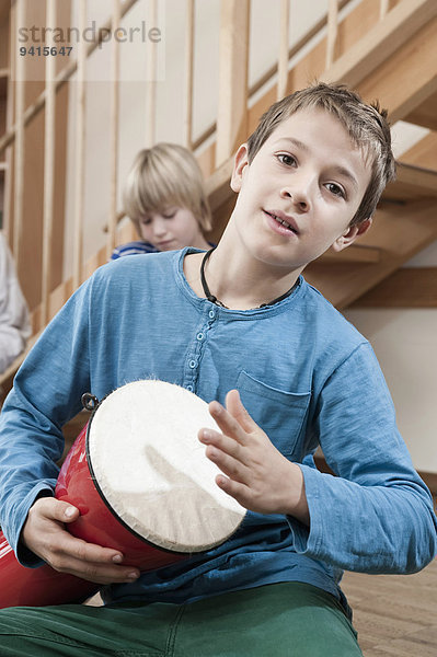 Schlagzeug Portrait Junge - Person