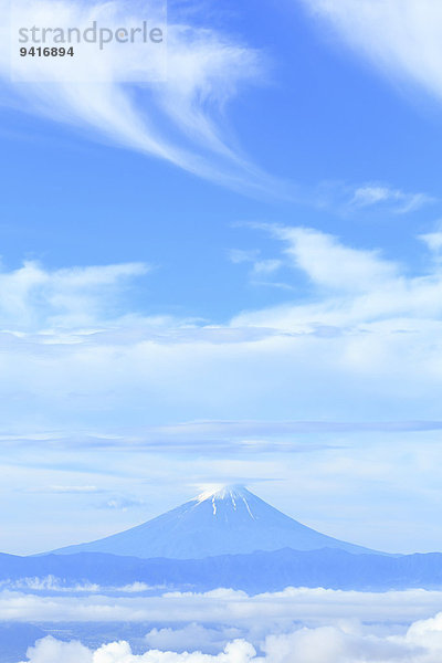 Ansicht Berg Fuji Japan Yamanashi Präfektur