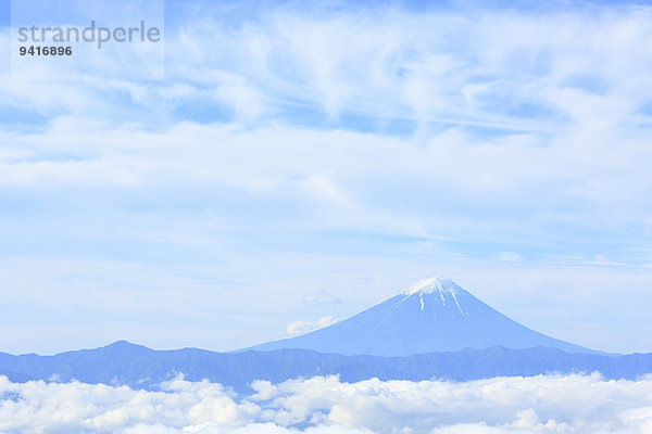 Ansicht Berg Fuji Japan Yamanashi Präfektur