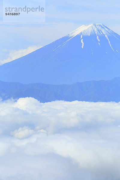 Ansicht Berg Fuji Japan Yamanashi Präfektur