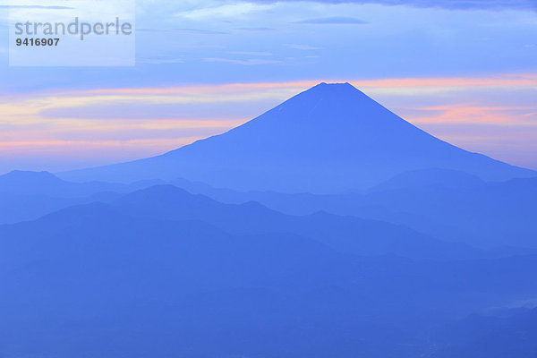 Ansicht Berg Fuji Japan Yamanashi Präfektur