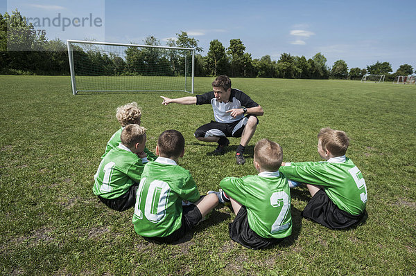 Teamwork sprechen Junge - Person jung Football