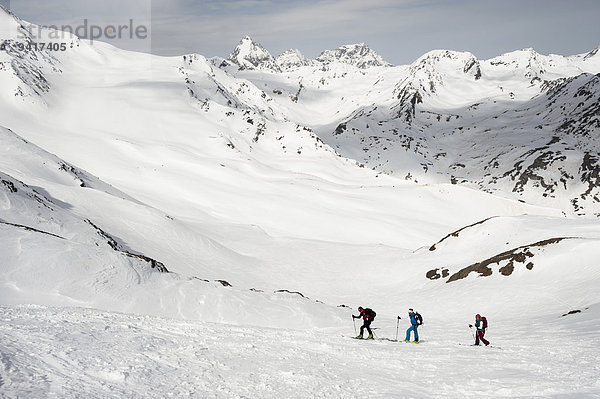 Berg Winter Tagesausflug Ski querfeldein Cross Country Schnee