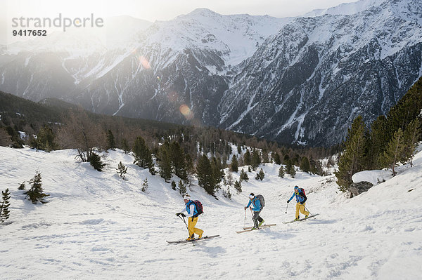 Winter Landschaft Tagesausflug Skisport querfeldein Cross Country