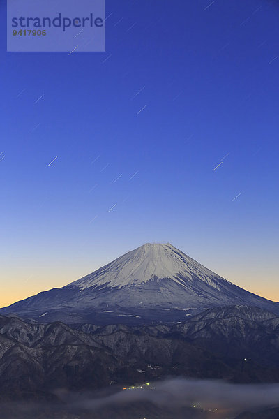 Ansicht Berg Fuji Japan Yamanashi Präfektur